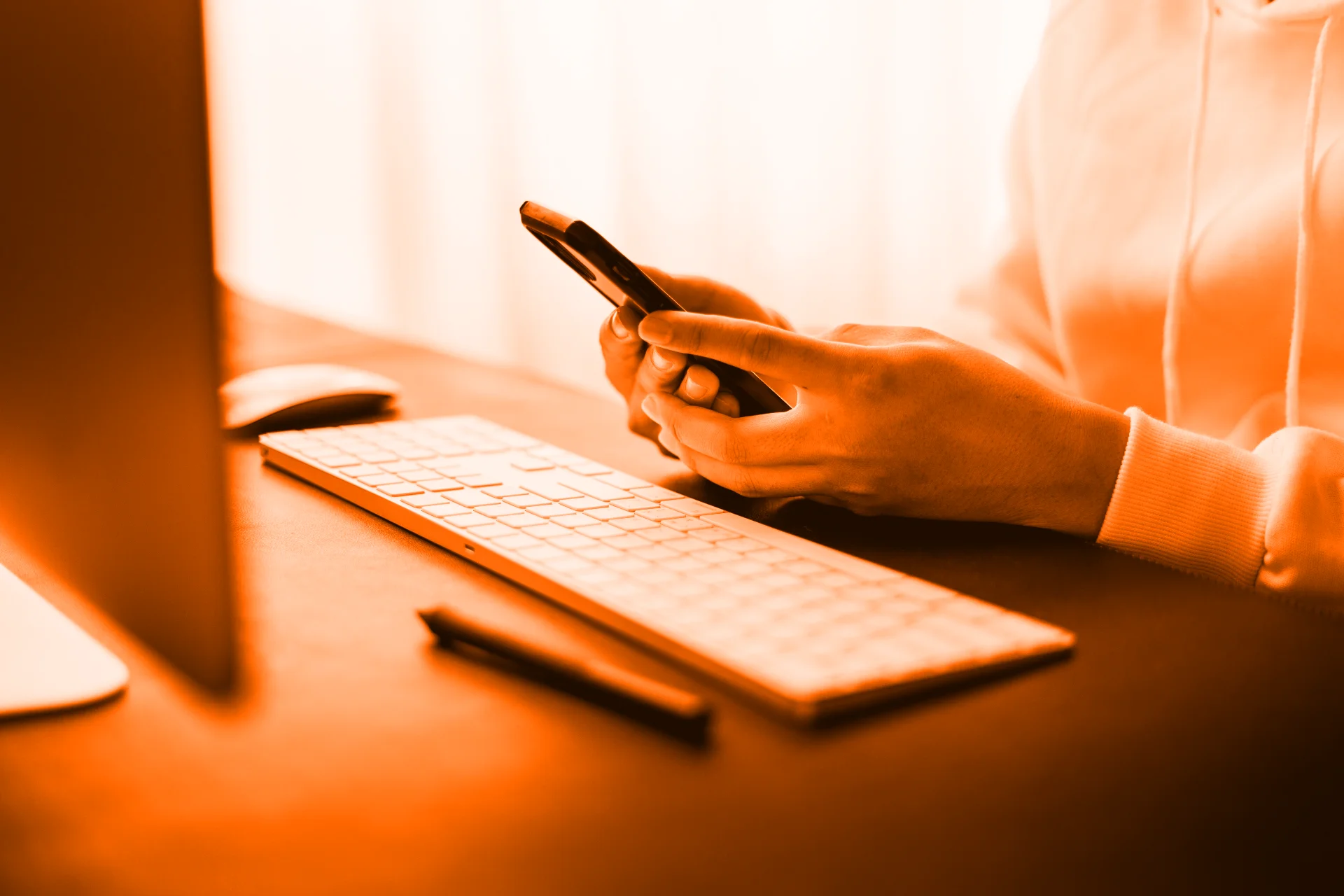 Customer phoning a business consultant