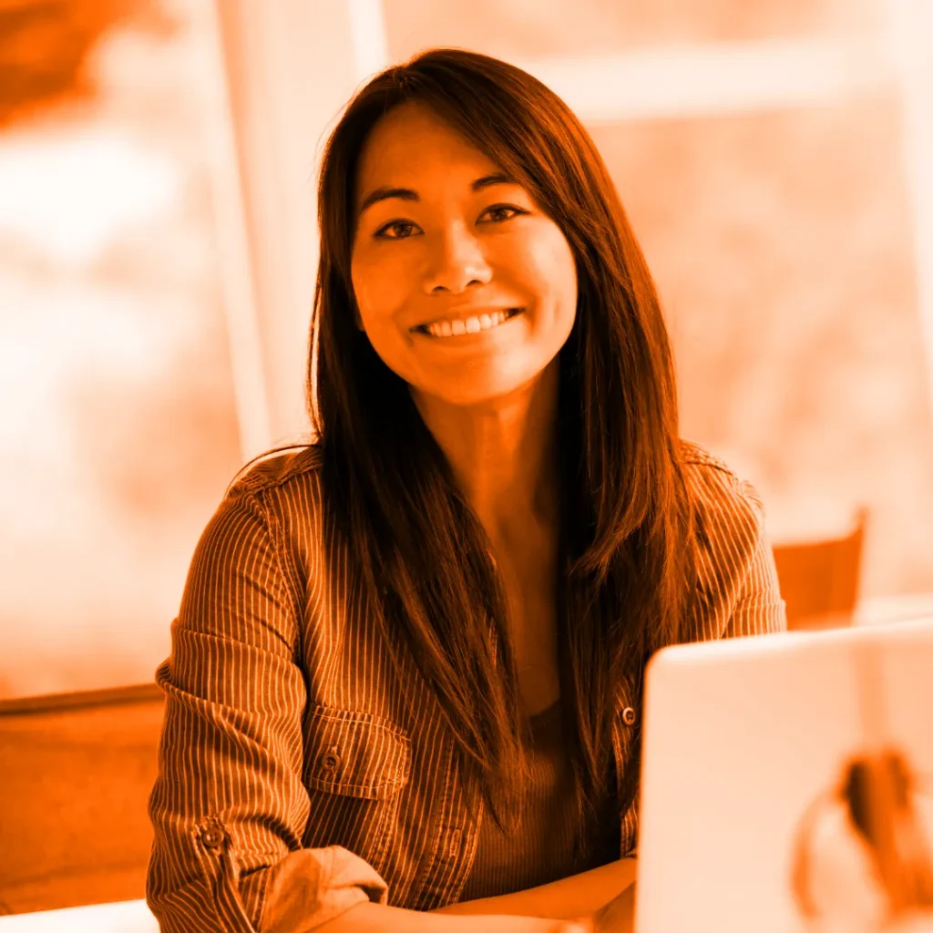 Business owner paying for website domain registration