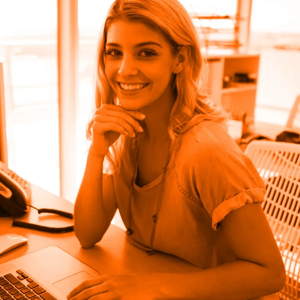 Email marketing customer working on her campaigns