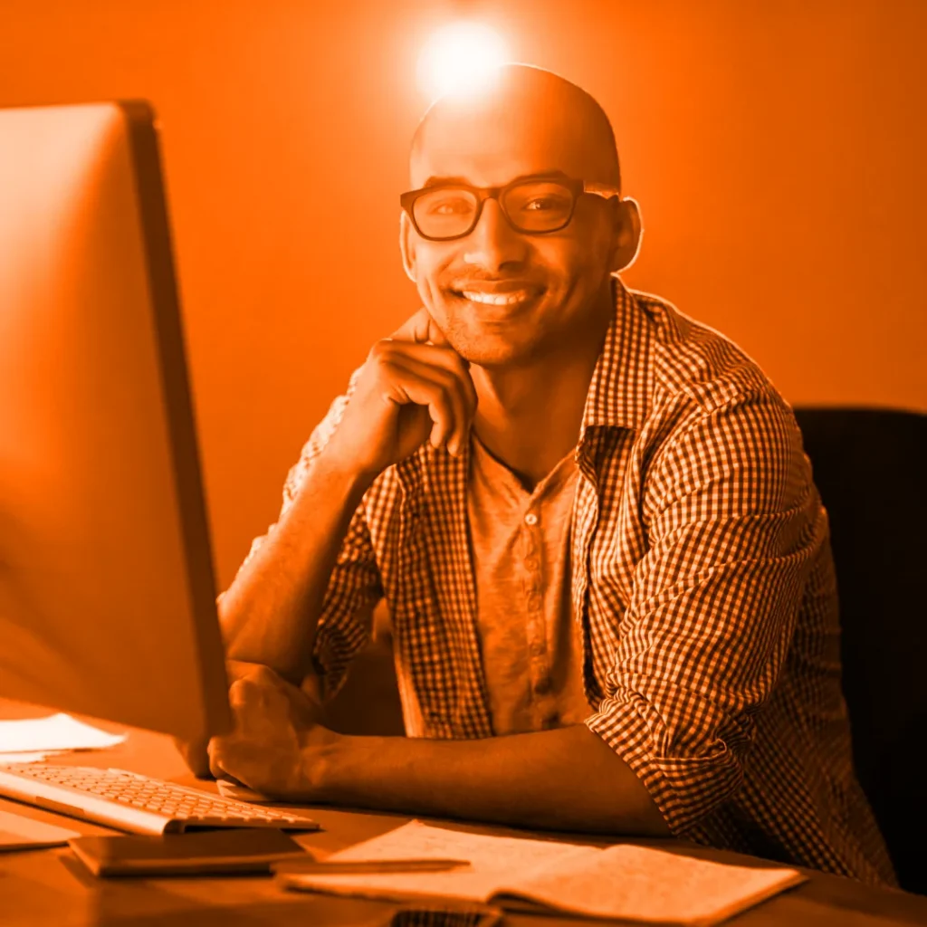 Website owner updating his website plugins