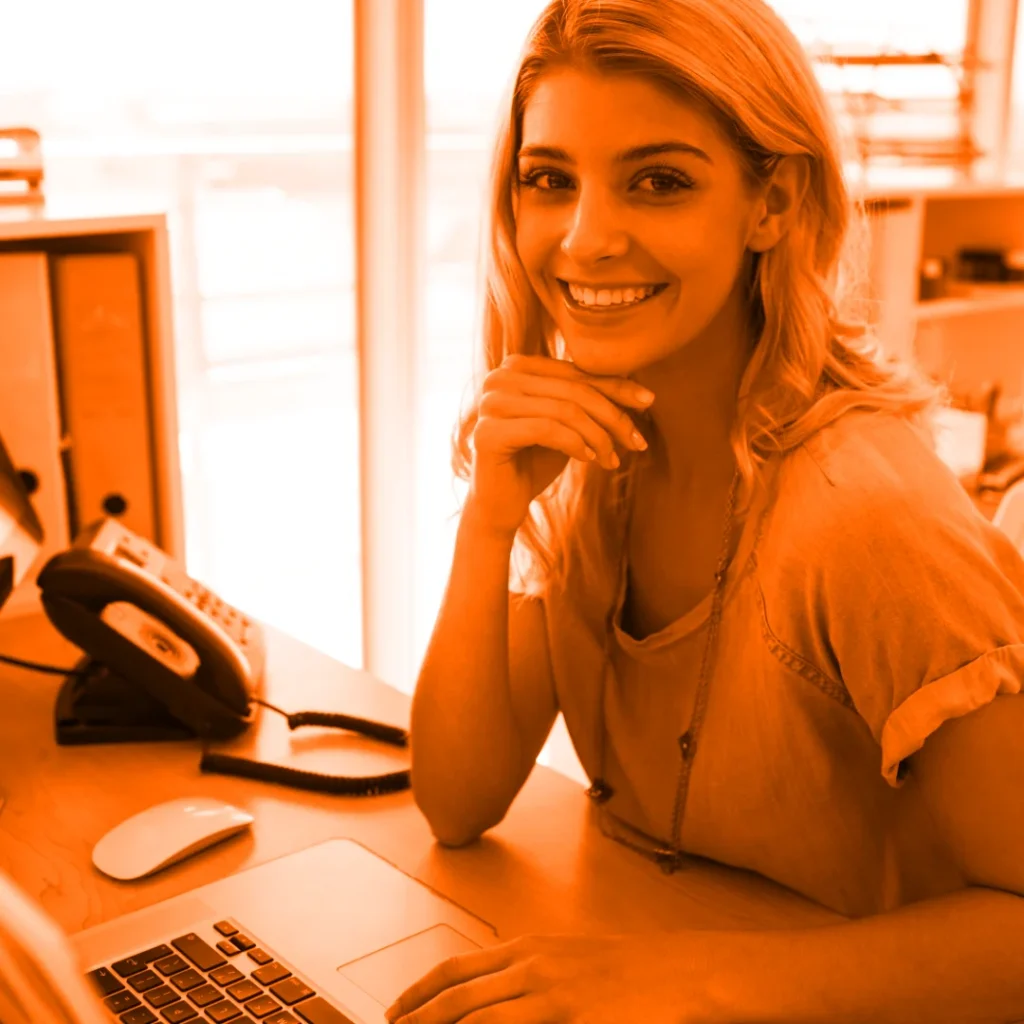 Female business owner reviewing ppc ad campaign performance