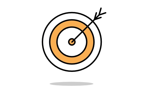 Target with arrow in bullseye